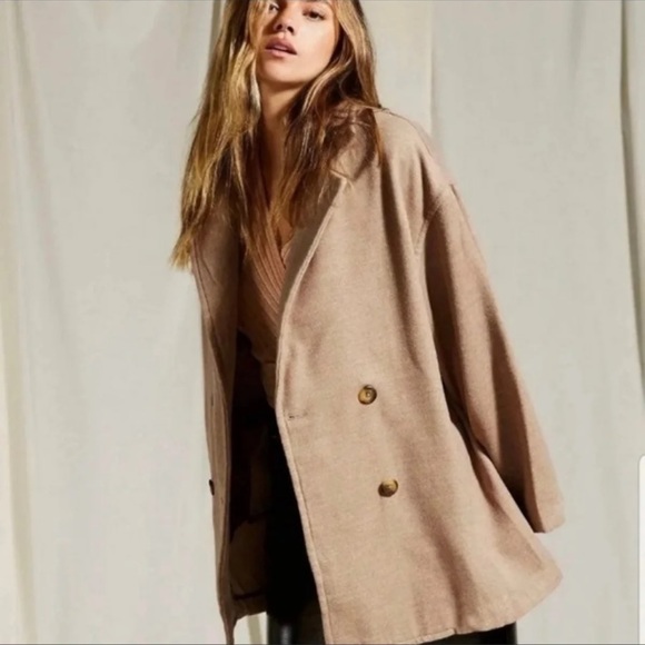 NWT! Free People Oversized Blazer, L - Picture 8 of 16